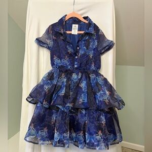 Disney Girls Cinderella Ruffle Princess Dress size 7/8